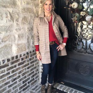 Cabi 3734 Sherlock Trench Coat Medium EUC